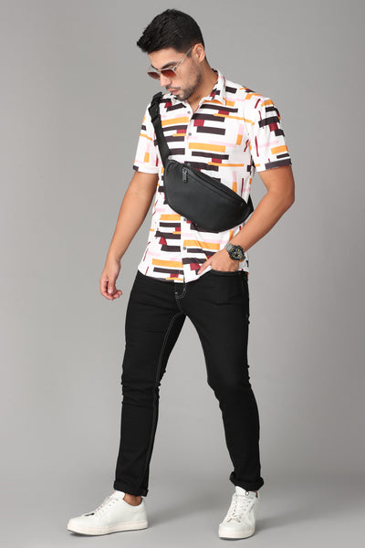Stretchable fabric with multicolor type2 Slim Fit