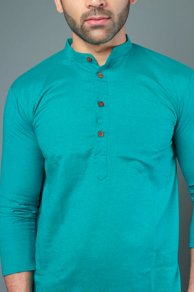 Blue Color Slim Fit Kurta