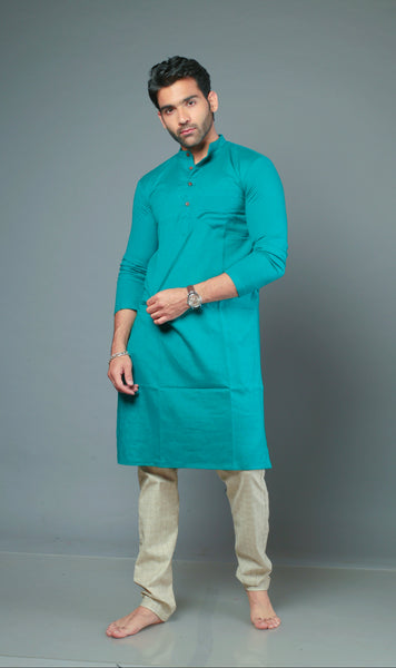 Blue Color Slim Fit Kurta